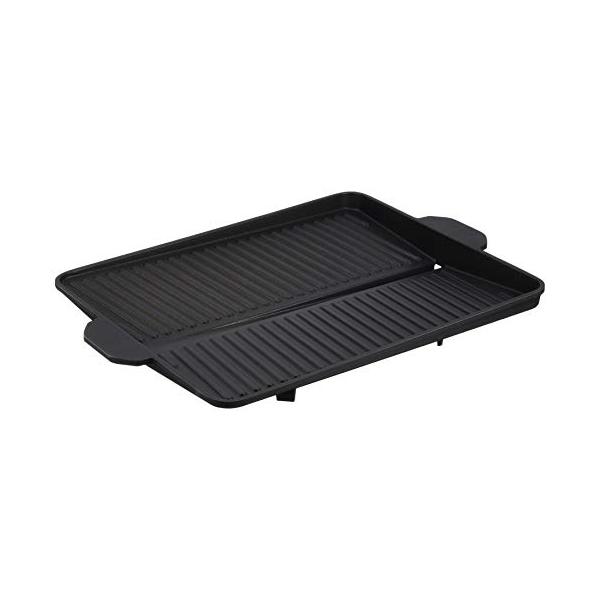 他サイト： イシガキ 焼肉プレート ブラック 幅37×奥行26×高さ4.2cm 角型 おいしさ特選便 ヘルシー 焼肉グリル カセットコンロ用 余分な油 落との商品画像