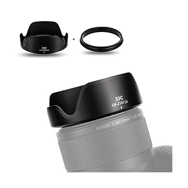 JJC 可逆式 レンズフード + アダプタ キット Nikon Nikkor Z MC 50mm