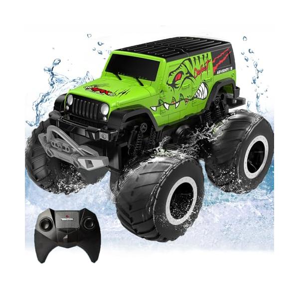 グリーン/1：20/-・Color:グリーン・リモコンカー &amp; 水陸両用このラジコンカーは陸上だけでなく、水中でもスムーズに走行することができます。特別に設計されたシールと浮力装置が装備されており、水中での安定性と浮力を確保していま...