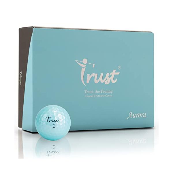 TrustトラストゴルフボールAurora(オーロラ) 被らない 目立つ 飛ぶ