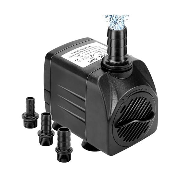 GEEROW 水中ポンプ 小型 吐出量2000L/H 100v 最大揚程2.3M