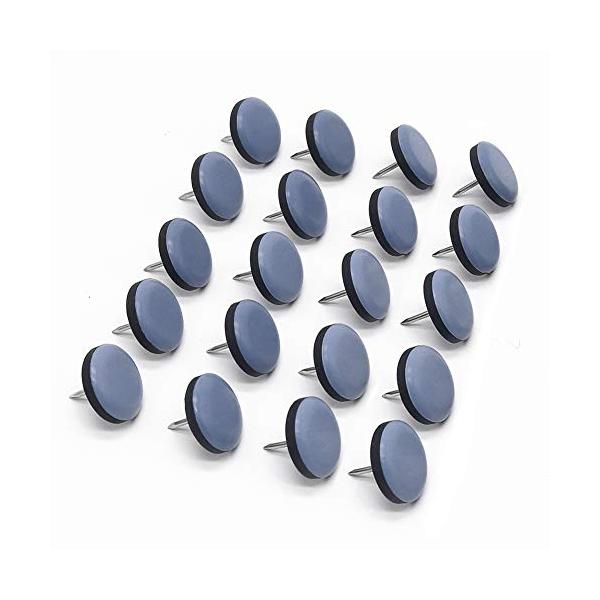 他サイト： ギノヤ 家具スライダー 20枚入り 25mm丸い家具移動パッド ネイル付き 楽々移動 キズ防止・防音の商品画像