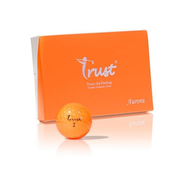 TrustトラストゴルフボールAurora(オーロラ) 被らない 目立つ