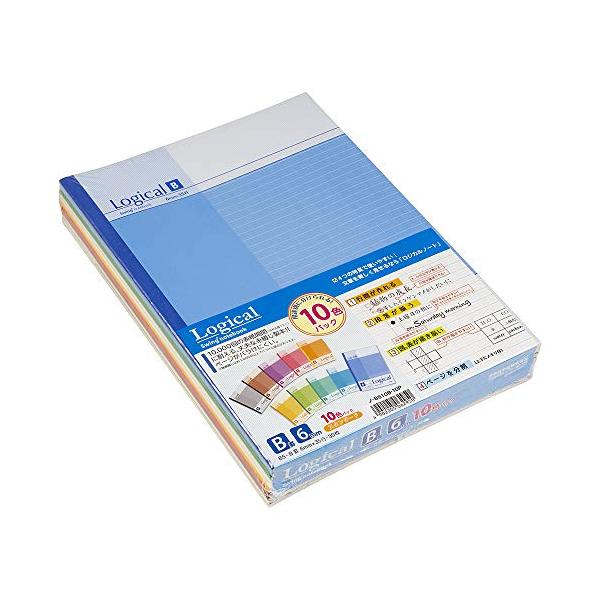 他サイト： ナカバヤシ ロジカルノート B5 B罫 10冊パック ノ-B510B-10Pの商品画像