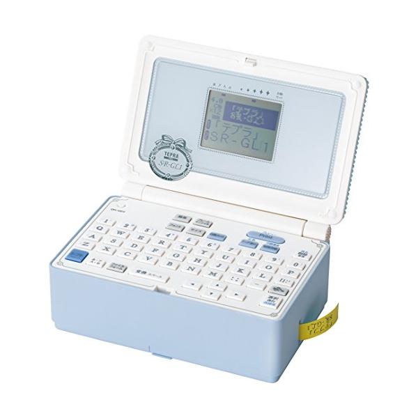 他サイト： キングジム ラベルライター 「テプラ」PRO SR-GL1 ペールブルー ガーリーテプラ (対応ラベル幅:4-18mm幅)の商品画像