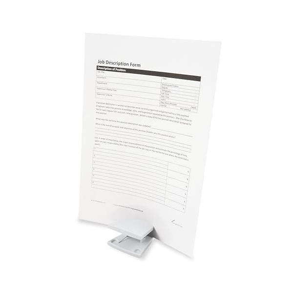 他サイト： カール事務器 ペーパースタンド 原稿ホルダー クリップ 卓上 ホワイト A4対応 10枚 PS-20-Wの商品画像