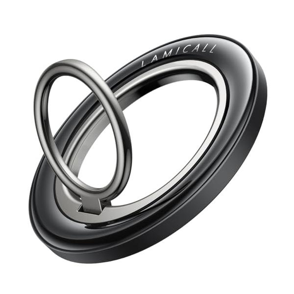 ブラック/-/STRR06-JP-BK・Color:ブラック・??改良型・360度回転2025マグセーフスマホリングを新登場！Magsafe対応スマホリングは360度回転な内部リンクが設置され、装着したままでスムーズに360度回転機能を実現...