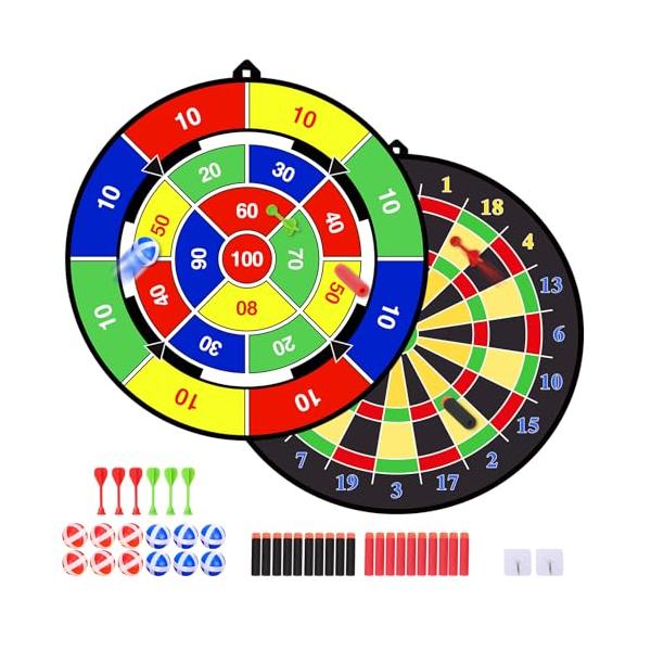 Yangtomo ダーツボード おもちゃ ダーツ 的当て ゲーム セット 大判