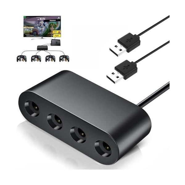 Nintendo Switch - Switch用　コントローラー　接続タップセット Amazon | Switch ドック+ gcコントローラー接続タップ