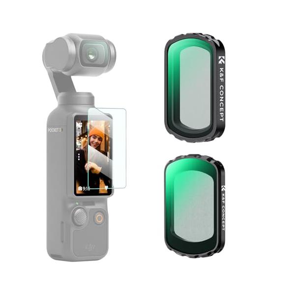 K&F Concept DJI OSMO Pocket 3用 レンズフィルターセット (1/4