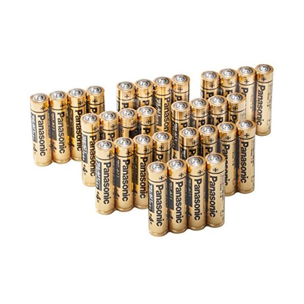 他サイト： パナソニック 単4形アルカリ乾電池 32本パック LR03RJA/32Sフラストレーションフリーパッケージ(FFP)の商品画像