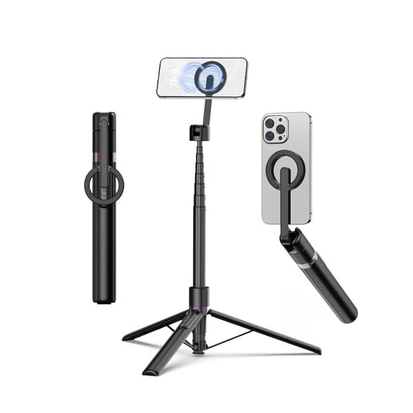 TONEOF 173cm マグネット 自撮り棒 Magnetic スマホ 三脚 スタンド