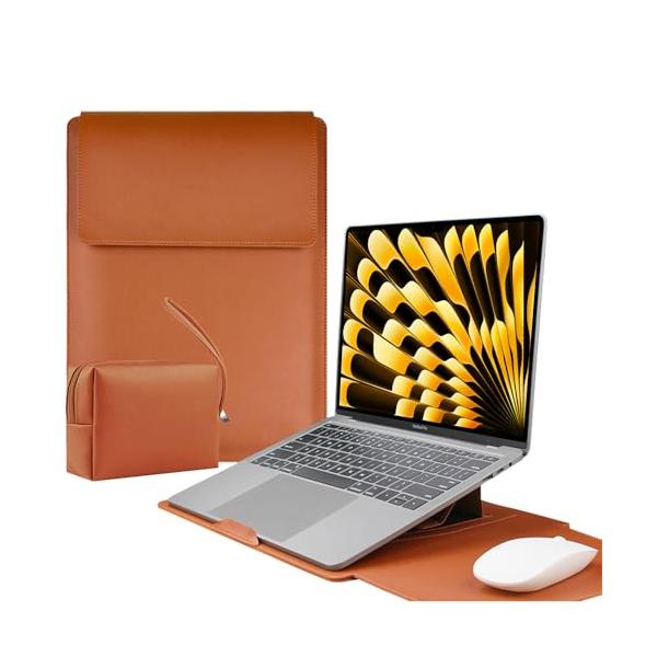 LuFiYa 3in1ノートパソコン用スリーブ pcスタンドとマウスパッド付き MacBook Air/MacBook Pro/iPad Air