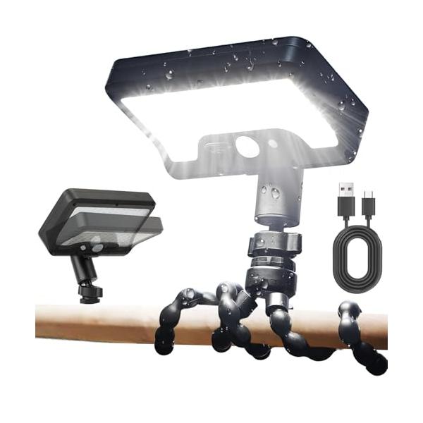 ?代フレキシブル三脚付/-/GY-03・Color:フレキシブル三脚付・高輝度・屋外防犯ソーラーライトソーラーセンサーライトは驚異的な高輝度とクリアな昼白色（6500K）を実現。お庭、玄関アプローチ、駐車場、ガレージ周りなど、広範囲の暗がり...