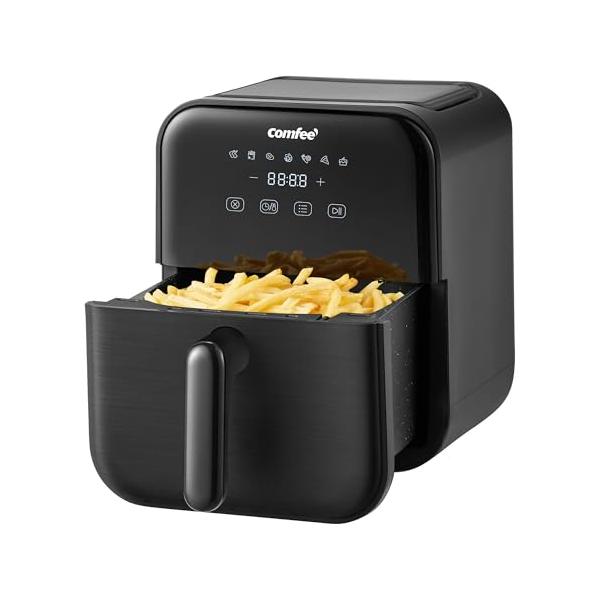 Comfee' ノンフライヤー 4L 大容量 ノンオイル 電気 エアフライヤー