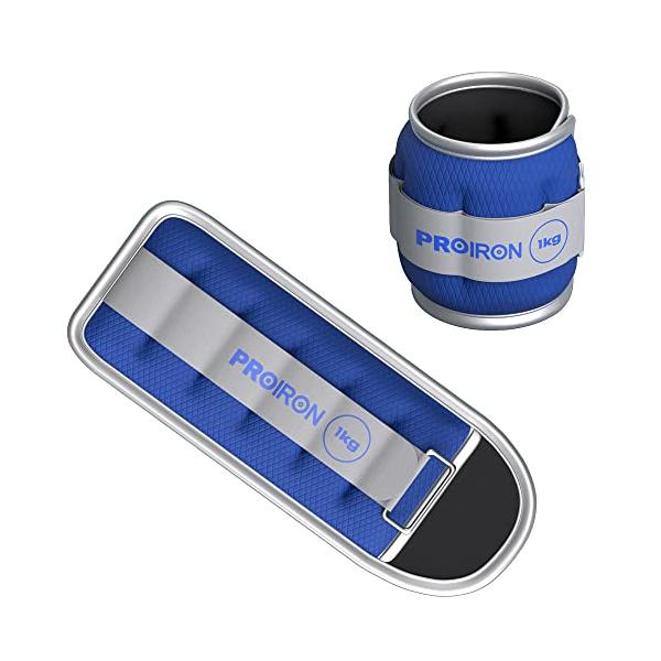 他サイト： PROIRON アンクルウエイト リストウェイト パワーアンクル 1kg×2 反射デザイン 超快適 装着感 2個セット 足首 トレ 運動不足解消の商品画像