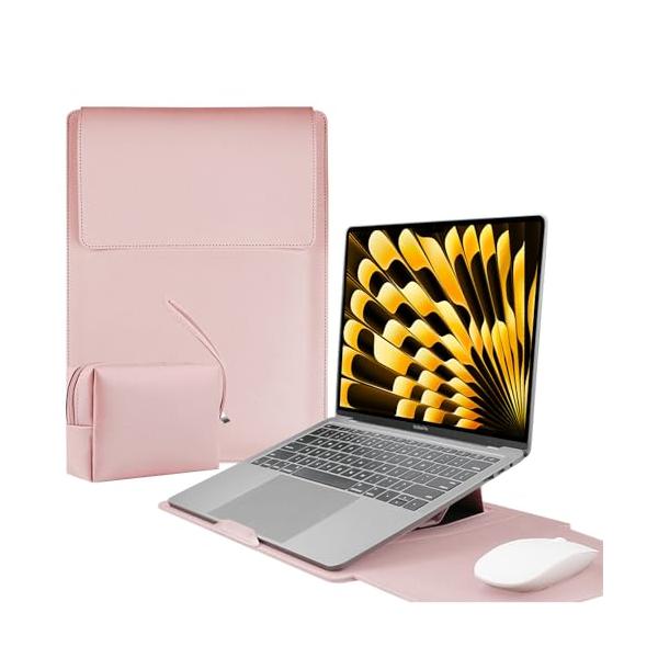 LuFiYa 3in1ノートパソコン用スリーブ pcスタンドとマウスパッド付き MacBook Air/MacBook Pro/iPad Air