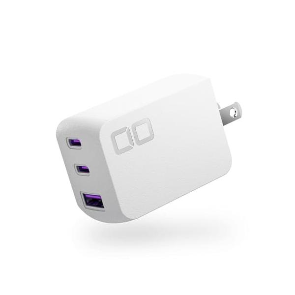 ホワイト/-/CIO-G67W2C1A-N2・Color:ホワイト・パッケージ個数:1・世界最小級 3ポート67W充電器これまでの3ポート、USB-C単ポート最大出力65WクラスのUSB充電器、ACアダプターでは考えられないほどの小型化を実...