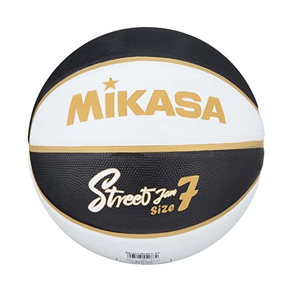 ミカサ(MIKASA)バスケットボール7号 ゴム ブラック/ホワイト/ゴールド