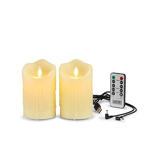 AnnTec LEDキャンドルライト 2点セット ledキャンドル キャンドル