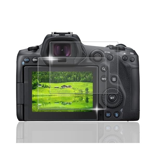 Nutmeg2枚セットCanon EOS R6 Mark II ガラスフィルム日本旭硝子素材製