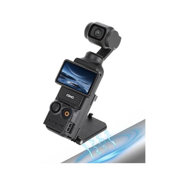 磁気マウントブラック/-/Pocket 319・Style:磁気マウント・DJI Osmo Pocket 3用に設計これはDJI Osmo Pocket 3専用のマグネットマウントスタンドで、カメラのボタンやジョイスティックの通常の使用に干...