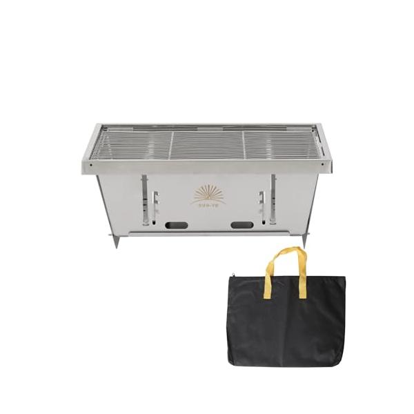 銀色/36*25*14CM カーボンプレート高さ調節/HW-ZDL401・仕様重量:2.5kg。使用サイズ：約36×25×14.5cm；折りたたみ サイズ(約):36×25×2cm。・材質折りたたみグリルの本体は430ステンレス鋼で作られ、...