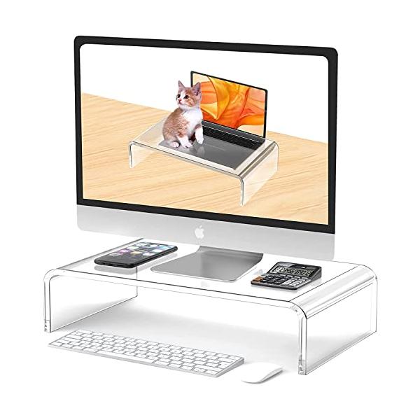 透明/34x19x10cm/-・?製品仕様：グラスみたいに透明なアクリル材質で作られ、幅34cm＊奥行19cm＊高さ10cm。アクリル厚さ：約1cm。精巧に磨かれた滑らかな表面、平らなエッジ、優れた質感と耐久性を備え、変形しにくく、25kg...