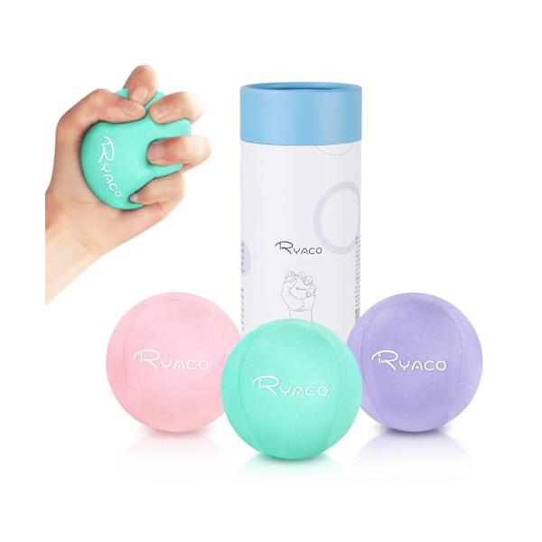 RYACO ストレス解消ボール 握力トレーニング エクササイズボール