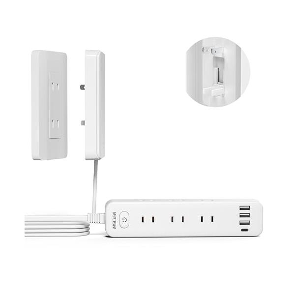 -/1m/YP4802C・Size:1m・強化型コンセントカバー電源タップ 薄型カバーの設計を採用し、壁面にすっきりと密着させて設置できる「見せないコンセント」として機能します。通常のコンセントカバーに比べ、調整な着脱式プラグを追加。二重固...