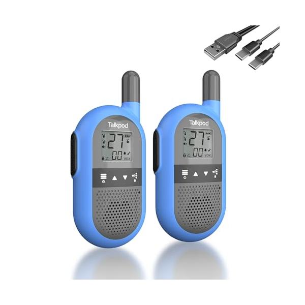 Talkpod 特定小電力トランシーバー 2台セット、充電式 無線機