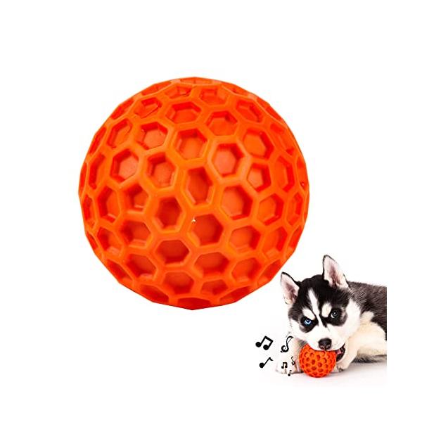 AUSCAT 犬おもちゃ 音が出るボール 噛むおもちゃ 中大型犬 知育玩具