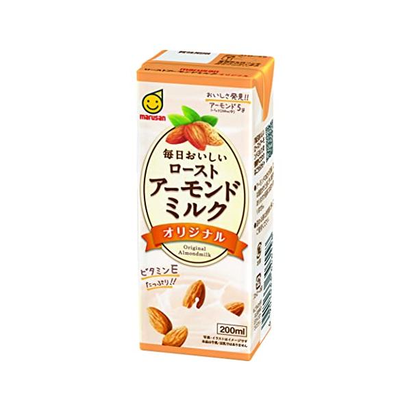 他サイト： マルサン 毎日おいしいローストアーモンドミルク オリジナル 200ml ×24本 紙パックの商品画像