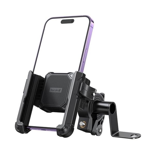 ブラック/-/BP10-JP-B3・Color:ブラック・???３歩で使用方法全了解1??ロックレーバーをオープンして自分に向かって回転させると、スマホホルダーの横幅が広がります。2??スマホをホルダーに入れ、ロックレバーを反対に回転して、...