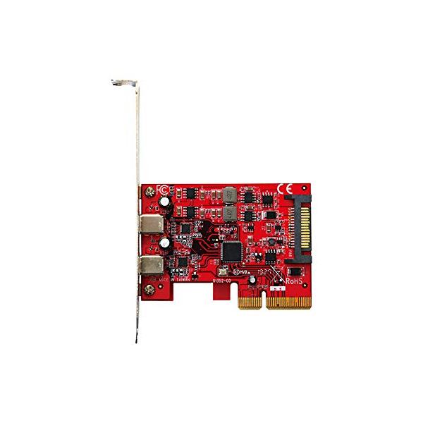 他サイト： 玄人志向 USB3.2 Gen2 (10Gbps) Type-C×2 インターフェース カード (PCI-Express x4 接続) ASMeの商品画像