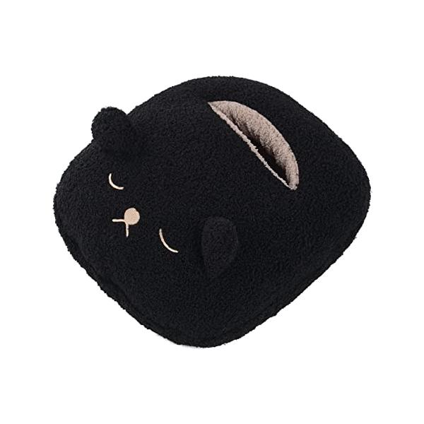 Bタイプ:ブラック/one size/-・Color:Bタイプ:ブラック・?かかとまですっぽりこちらのフットインクッションは、かかともしっかり覆えるタイプ、足全体を包んで温めてくれます。寒い季節のオフィスや在宅ワークでのパソコン作業時の足元...