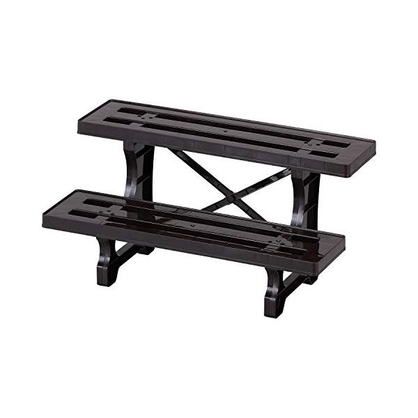 他サイト： ベストコ(Bestco) フラワースタンド ボタニカルスタイル MA-2202 2段 600mm ブラウンの商品画像