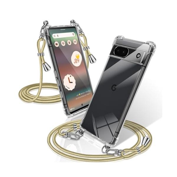 Google Pixel 6a ケース クリア ショルダー 耐衝撃 ピクセル6a カバー