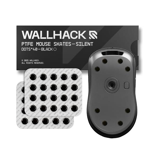 WALLHACK マウスソール 静音PTFE ドット型 汎用 ゲーミングマウス