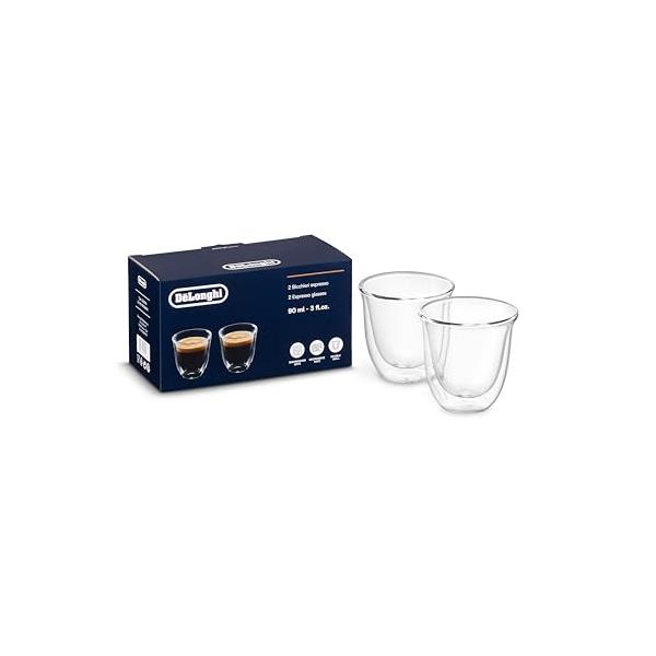 他サイト： De'Longhi (デロンギ) ダブルウォールグラス DWG2S-060 コップ エスプレッソ ドピオ 60ml 2個 二重構造 保温保冷性の商品画像