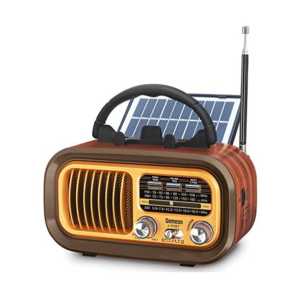 Gemean 携帯ラジオ FM/AM 短波ラジオ bluetooth ワイドFM対応 高