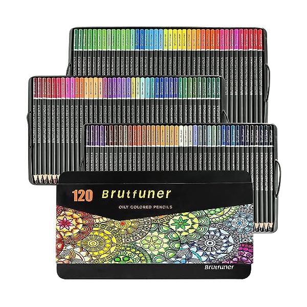 Roleness 色鉛筆 120色 油性色鉛筆 プロ 子供と大人の塗り絵 色鉛筆