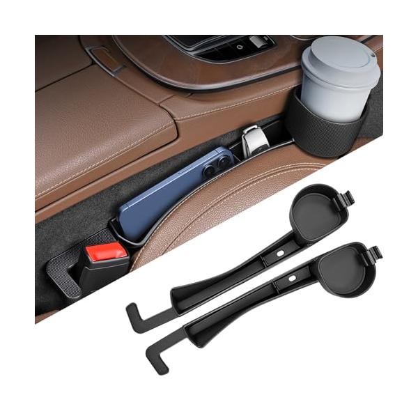 LOXHGP 新型 2026 隙間埋め スバル 新型 フォレスター SL系 シート隙間クッション カップホルダー付き 車用隙間収納 取り外しフッ