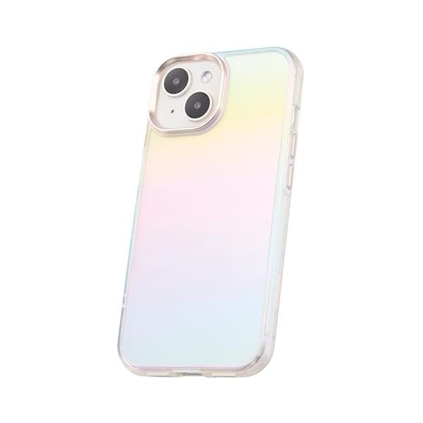 他サイト： エレコム iPhone15 ケース &amp;me オーロラ 可愛い おしゃれ ハイブリッド素材 四つ角エアークッション ストラップホルダー付属 ストラの商品画像
