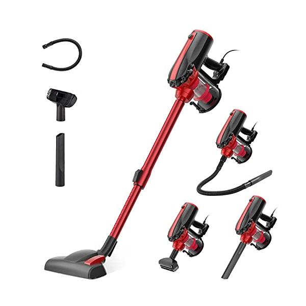 LNSOO 掃除機 コード式 サイクロン 17000Pa 超強力吸引 5M電源コード