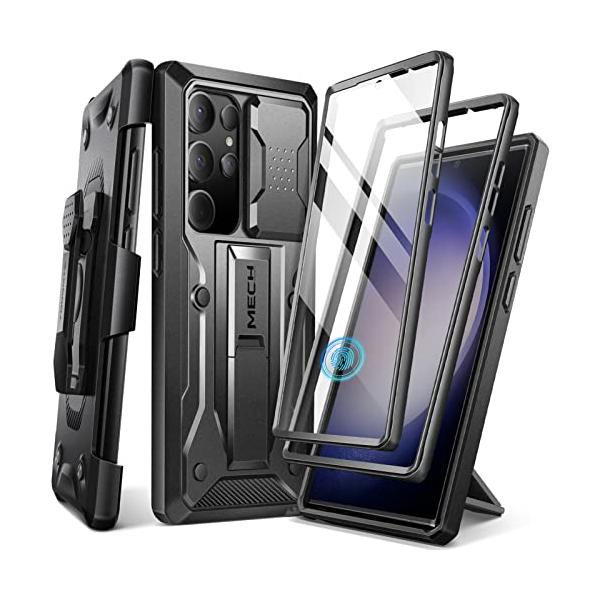 Tongate Samsung Galaxy S23 Ultraケース、スライド式カメラカバー＆スクリーンプロテクター内蔵2つのフロントフレーム