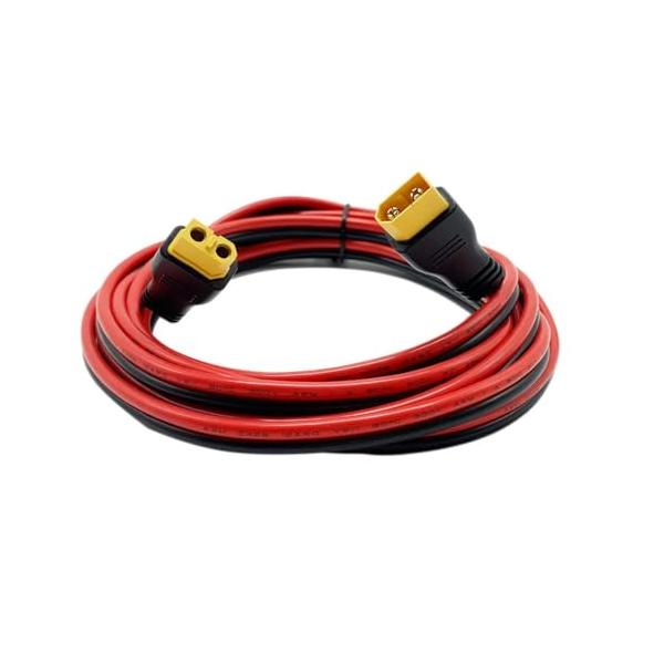 WBGADAM XT60ケーブルオス-メス 2m 12AWG xt60延長ケーブル