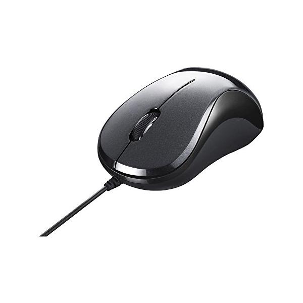 他サイト： バッファロー BUFFALO 有線 BlueLED 静音 USB 3ボタンマウス ブラック BSMBU108BKの商品画像