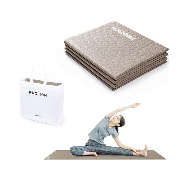 他サイト： PROIRON ヨガマット 折りたたみ ストレッチマット 折畳み 折り畳みマット コンパクト トラベルヨガマット トレーニングマット 折りたたみの商品画像