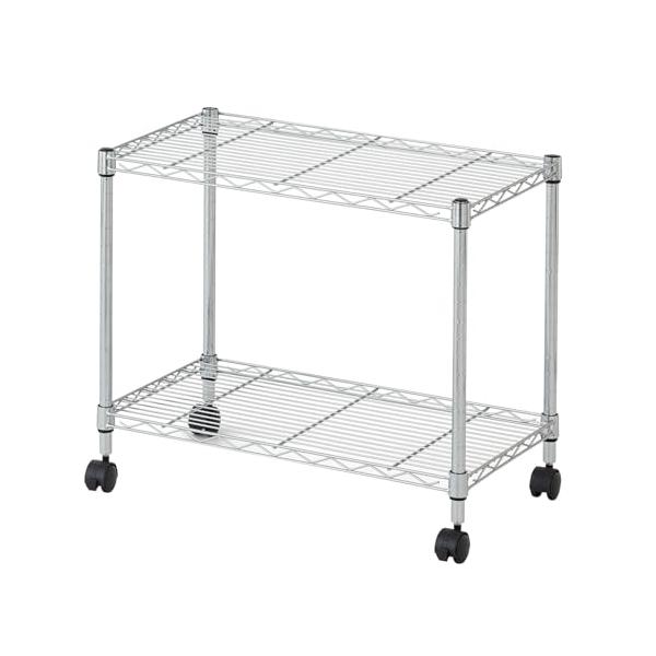 ドウシシャ メタルルミナスラック キャスター付き スチールラック幅60